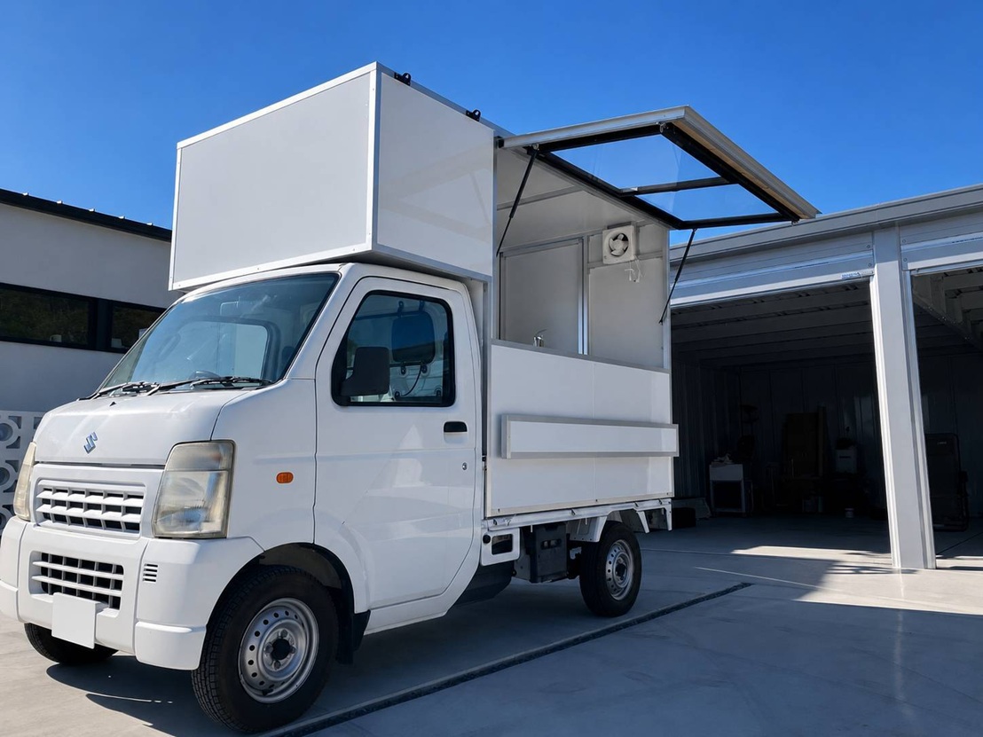 軽トラックロングタイプのキッチンカー